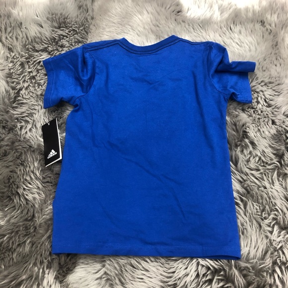 Adidas Boys Graphic Tee | Short Sleeve | Blue Size 6 - Picture 2 of 2